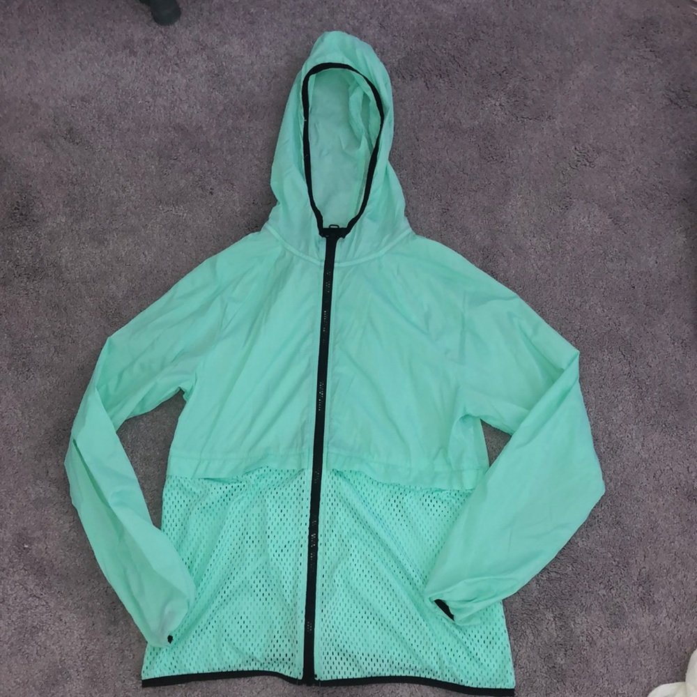 Teal wind breaker